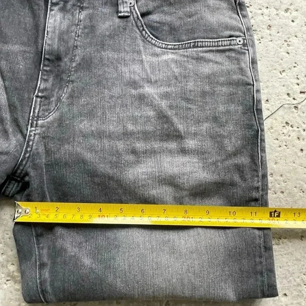 Mavi Jake Jeans Mens 36 x 34 Black Wash Slim Leg Distressed Jeans
